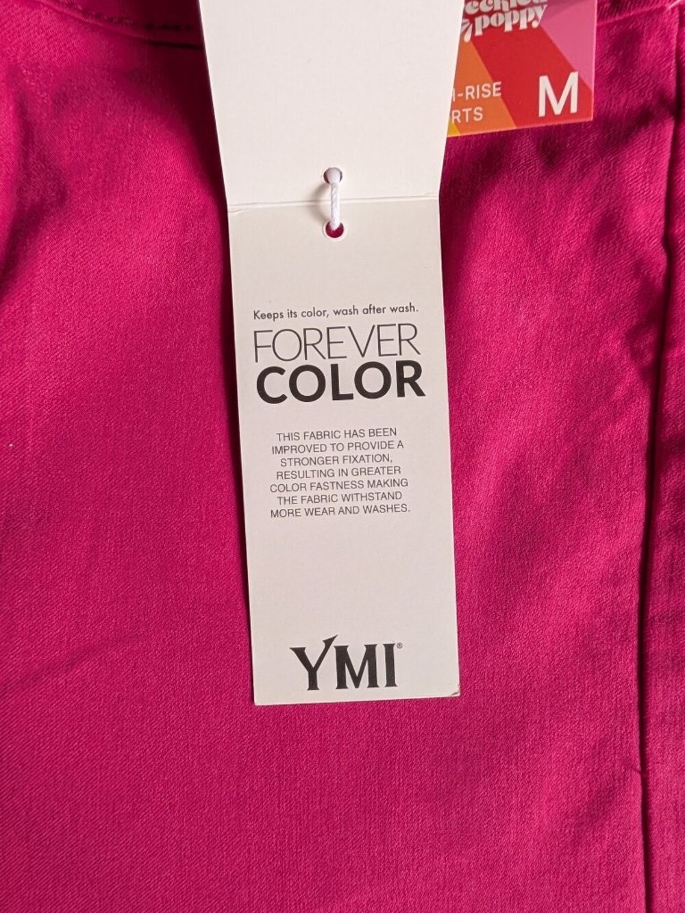 NWT Freckled Poppy High Rise Magenta Pink Shorts Forever Color - Picture 3 of 4
